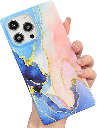 Vista 63 de Elegante Funda con Concha de Madre Perla para Niña Compatible con iPhone 14 de 6.1 Pulgadas, Funda Rectángulo con Borde, Elegante y delgada