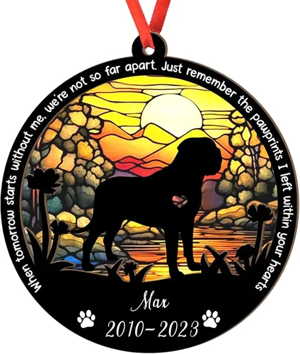 Vista 54 de Adorno personalizado para atrapasoles de sabueso afgano, adorno de Navidad de sabueso afgano – Regalo para perro amante, sabueso afgano