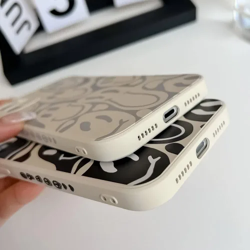Vista 5 de Bonita funda divertida para teléfono compatible con iPhone 11, fundas femeninas de silicona líquida, goma de gel suave de dibujos animados, forro