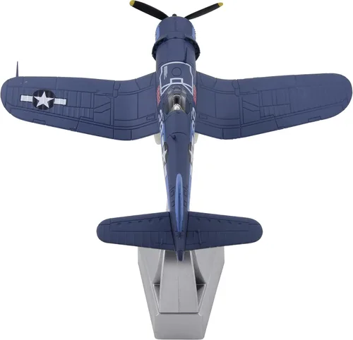Vista 6 de TANG DYNASTY 1:72 F4U Corsair Metal Fighter modelo de avión de ataque, Marina de los Estados Unidos, modelo de avión militar, avión fundido a