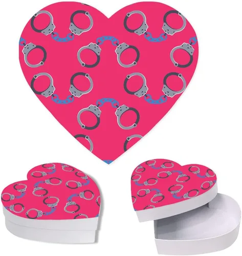 Vista 29 de Andaz Press Caja en forma de corazón para el día de San Valentín con tapa, divertida caja reutilizable en forma de corazón para tocino, caja de Bacon
