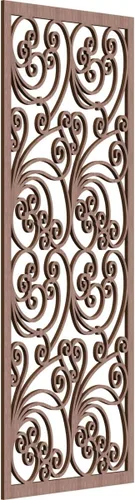 Vista 70 de 9 3/8"W x 24 3/8"H x 1/4"T Marilla Decorativos Paneles de Pared de Madera Calado, Abedul