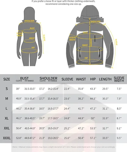 Vista 6 de Graphene Heated Jacket for Women with Battery PackDetachable HoodSlim Fit