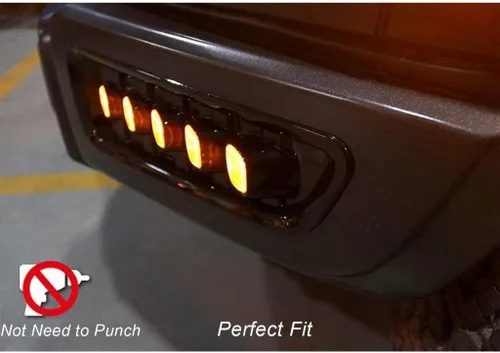 Vista 5 de Xotic Tech Switchback - Lámparas LED antiniebla con señal de giro de doble función, compatible con Ford F-150 Raptor 2017 en adelante, blanco/ámbar