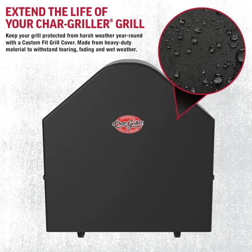 Vista 3 de Char-Griller 6455 AKORN Auto-Kamado - Funda para parrilla de carbón, color negro