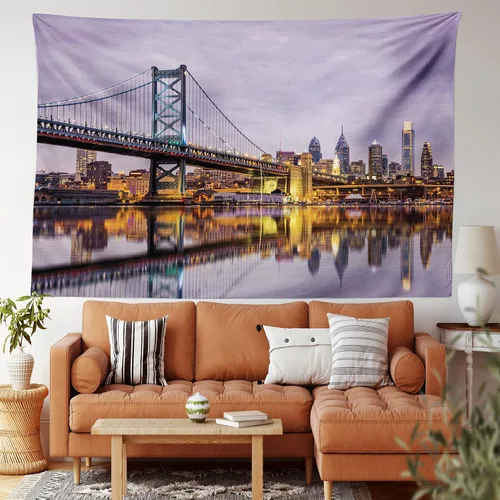 Vista 20 de Lunarable Tapiz mexicano, tema de cultura latinoamericana, sombrero de paja, manta de serape de Maracas, decoración de tela para colgar en la pared
