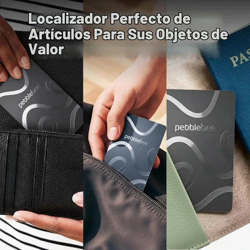 Vista 4 de Pebblebee Card 5 Tarjeta Rastreadora de Billetera Bluetooth Recargable Tarjeta de Rastreo Alternativa Ecológica Delgada a Air Tag y Android