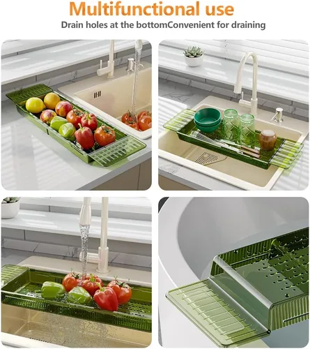 Vista 6 de Bandeja para bañera, bandeja de baño ajustable para bañera, accesorios de baño, organizador de bañera para baño, spa de lujo, organizador de bañera