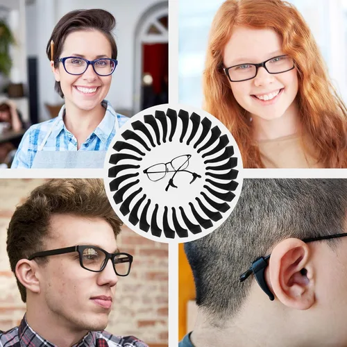 Vista 6 de 5 pares de pinzas para los ojos, adecuados para niños, adultos, deportes, gafas, clips para gafas, ganchos de clip para la oreja