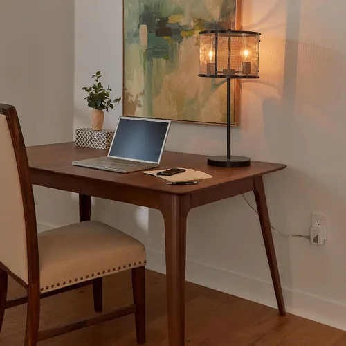 Vista 8 de Lutron Caseta Deluxe Smart Lamp Dimmer Starter Kit: 2 atenuadores de lámpara y más