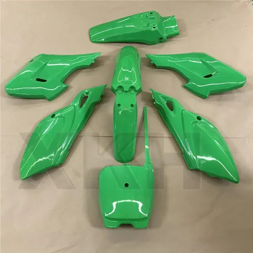 Vista 3 de XKH - Juego de 7 cubiertas de carenado de plástico verde compatibles con Baja Dirt Runner 125 [B076XZFQVD]