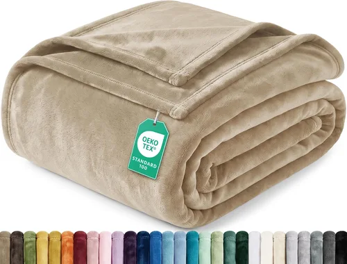 Vista 21 de Utopia Bedding Manta de forro polar negro, tamaño individual, ligera, mullida, suave, antiestática de microfibra (60 x 80 pulgadas)