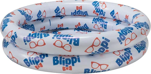 Vista 4 de Blippi Ball Pit Mystery Adventure, con pozo de bolas inflable portátil para interiores y exteriores, 35 bolas de plástico, 10 bolas sorpresa con 10