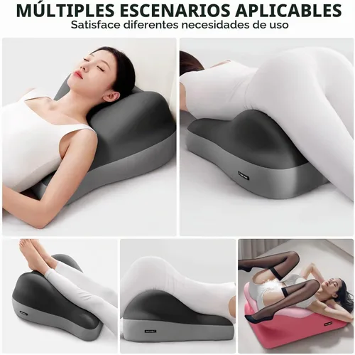 Vista 6 de GDLKPS Almohada de cuña multiposición para soporte de espalda, almohadilla de posicionamiento multifuncional con espuma viscoelástica que se puede