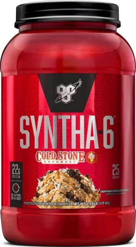 Vista 27 de BSN SYNTHA-6 - Proteína de suero en polvo, crema de piedra fría, sabor Remix de pastel de cumpleaños, caseína micelar, polvo aislado de proteína