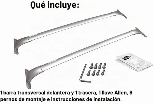 Vista 3 de BRIGHTLINES - Barra transversal para techo compatible con Nissan Rogue 2014-2020