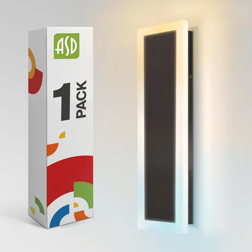 Vista 47 de ASD Lámpara LED de montaje en pared de 18 pulgadas de largo, aplique lineal para exteriores e interiores 3CCT, regulable, impermeable