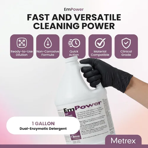 Vista 3 de Metrex Detergente enzimático dual EmPower, 1 galón
