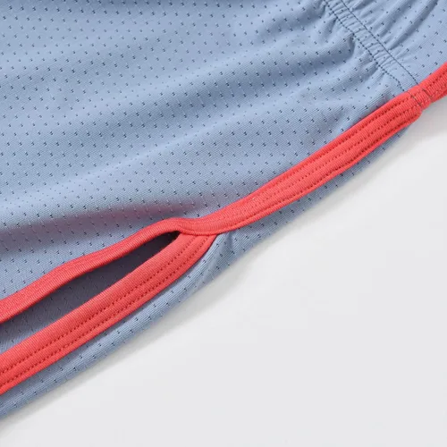 Vista 6 de Pantalones cortos de correr de malla para hombre con abertura lateral