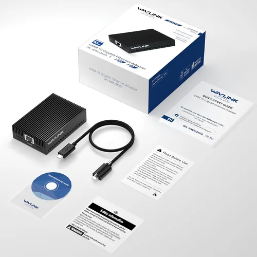 Vista 9 de WAVLINK Adaptador Ethernet USB4 a 10Gbps compatible con Thunderbolt 3/4/5 y Negro