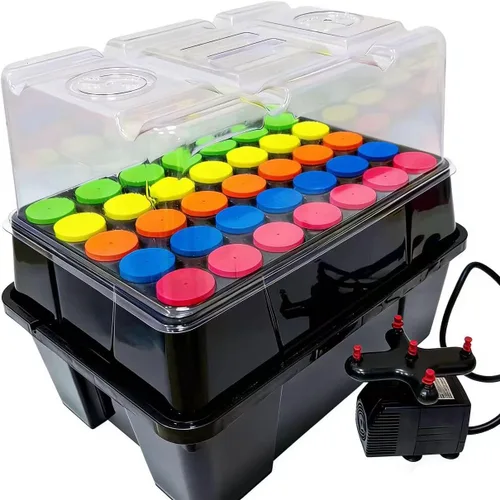 Vista 3 de Máquina Clonadora Aeropónica, Máquina de Clonación de 35 Espacios para Kit de Enraizamiento de Corte y Germinación Usando Insertos de Clon