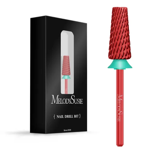 Vista 48 de MelodySusie Super Cut Edition Brocas para Uñas 5 en 1, Brocas Multifunción de Carburo de Tungsteno de 3/32'', Adecuadas para Manicura Pedicura