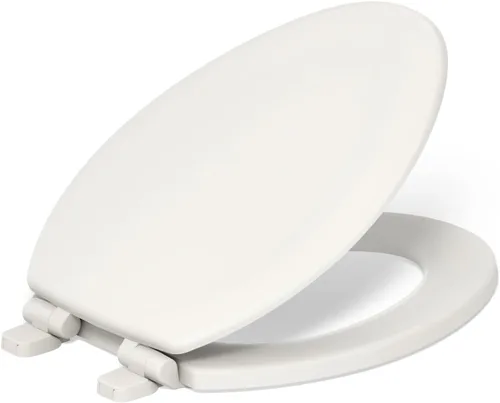 Vista 15 de KOHLER Stonewood Quiet-Close, Asiento de inodoro redondo de cierre suave, madera duradera, fácil instalación, ajuste universal, elementos esenciales