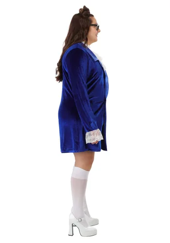Vista 4 de Disfraz Swinger de los 60 para Mujer Talla Plus Multicolor