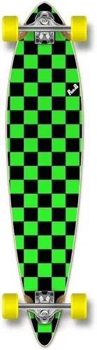 Vista 17 de Yocaher patineta, longboard de pintail pintado punked Negro