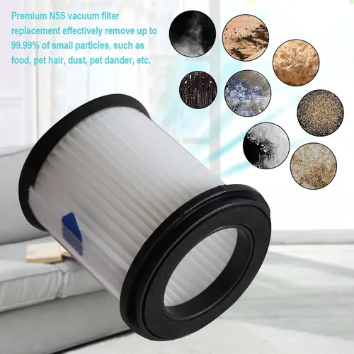 Vista 5 de HIFROM Filtros de repuesto para aspiradora compatibles con INSE S6T S6P Pro N5S Robot Aspirador, 4 paquetes de piezas de aspirador robot