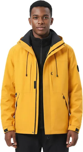 Vista 10 de Chaqueta de esquí, chaqueta de snowboard, impermeable y resistente al viento invierno con capucha chaqueta de escalada
