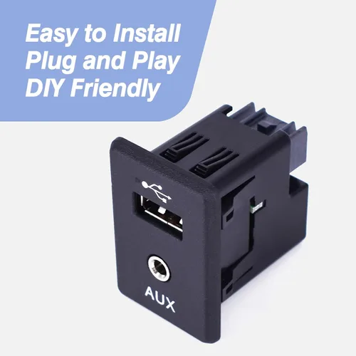 Vista 5 de CULMKARI Conector USB de audio auxiliar Jack de salida de video para Nissan Altima Rogue Frontier Kicks 2013-2019 Reemplazar 280234BA0B 795405004