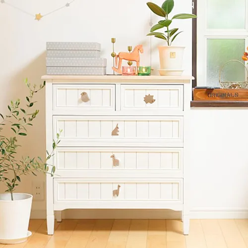 Vista 7 de Mamimami Home Pomos de madera para cajones con tornillos, mango redondo para muebles para habitación de niños, 6 unidades, asas de madera