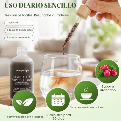 Vista 9 de GREENPEOPLE Drenaje linfático y limpieza renal y gotas de desintoxicación