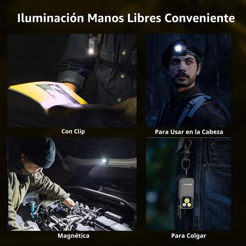 Vista 5 de OLIGHT Oclip Pro - Linterna recargable EDC con clip, Phantom Squadron Gris