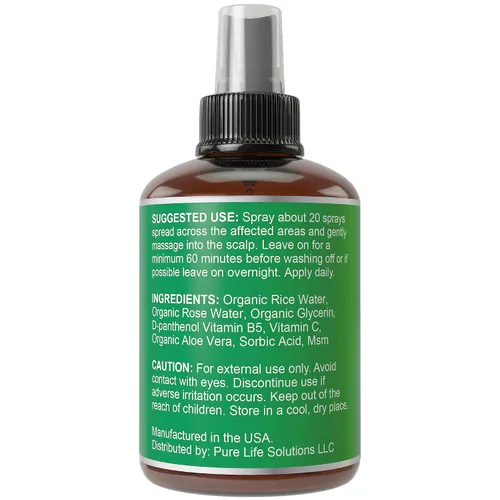 Vista 6 de Hair Thickness Maximizer Agua de arroz para el crecimiento del cabello en aerosol de 2 oz. Acondicionador vegano sin enjuague para mujeres, hombres.