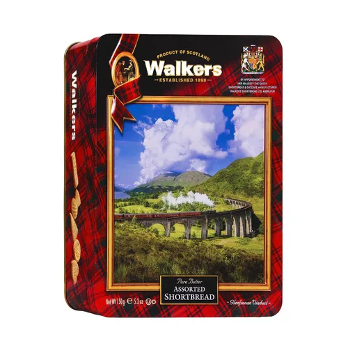 Vista 14 de Walker's Shortbread Highlanders, galletas de mantequilla pura de mantequilla, caja de 4.7 onzas (paquete de 2)
