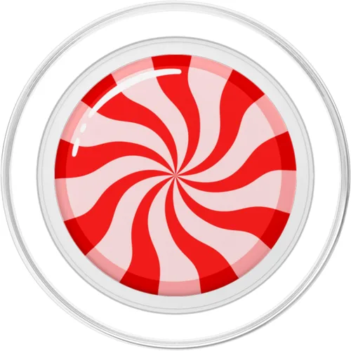 Vista 2 de PopSockets MagSafe PopGrip de caramelo de menta navideño para iPhone