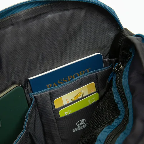 Vista 7 de Travelon - Bolsa bandolera, antirobo, S, Verde azulado), 43126 380
