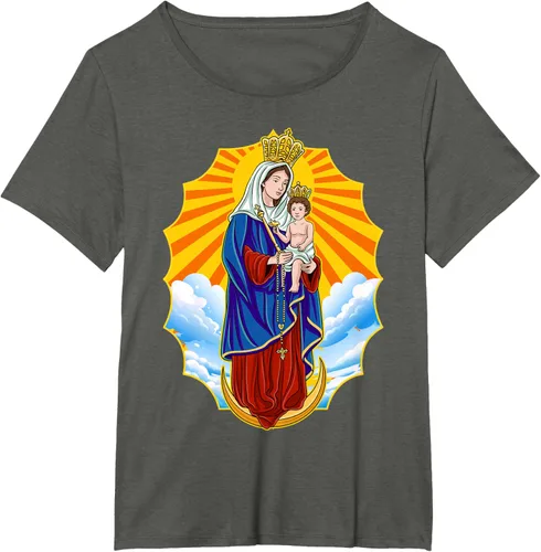 Vista 45 de Chinita Chiquinquira Venezuela Maracaibo Virgen Chiquinquira Chinita Zulia Camiseta negra