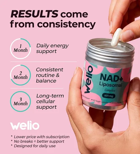 Vista 6 de Suplemento liposomal NAD 601mg NAD+ de alta pureza probado por terceros Anti-envejecimiento y salud celular Alternativa de suplemento NMN