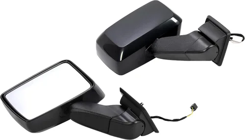Vista 5 de KUAFU Par de espejos eléctricos compatible con Hummer H3 2006-2010 2009-2010 Hummer H3T Reemplazo izquierdo y derecho para montaje de espejo Negro