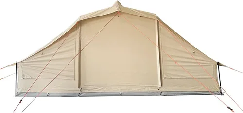 Vista 9 de Tienda de campaña grande impermeable de 4 estaciones de lona de algodón Glamping Yurt con agujero de gato de estufa para 6-8 personas Camping Caza