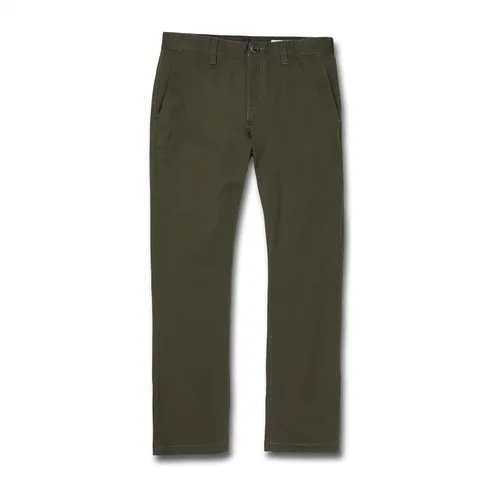 Vista 29 de Volcom Frickin - Pantalón chino elástico moderno para hombre, pantalones de sarga elásticos para uso diario Negro
