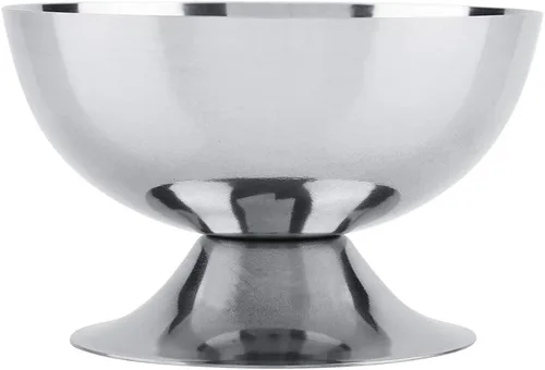 Vista 6 de LIZEALUCKY Copas de helado de acero inoxidable para servir platos de postre cuencos para ensalada, fruta, pudín de cereales para el hogar, hotel