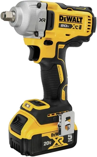 Vista 3 de DEWALT Llave de impacto 20V MAX, inalámbrica, 1/2 pulgada, 2 baterías y cargador incluidos (DCF891P2)