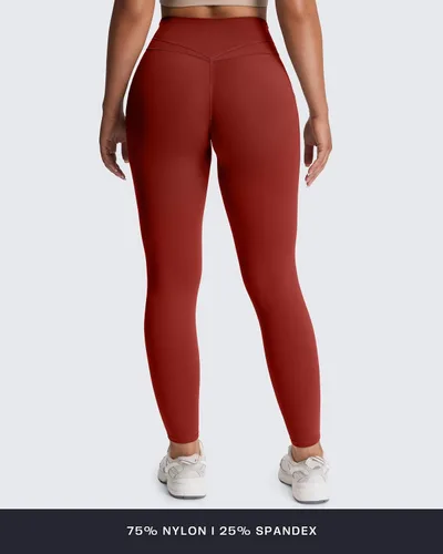 Vista 60 de Aoxjox Trinity - Pantalones de yoga de cintura alta con bolsillos para mujer, control de abdomen, cintura cruzada, leggings de entrenamiento suaves