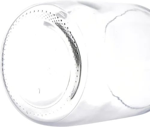Vista 7 de Moonetto Botella de vidrio redonda de una pieza de 2 litros con tapa naranja de polipropileno GL45 (67.6 fl oz)