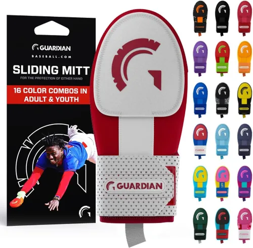 Vista 10 de Guante deslizante Guardian Baseball - Tallas para jóvenes y adultos - Guante deslizante para béisbol - Correa de compresión elástica