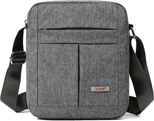 Vista 11 de KL928 Bolsa de mensajero para hombre – Bolso cruzado de hombro, bolsa de viaje para hombre, bolso casual para trabajo y negocios